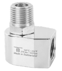 Mosmatic WDE-12 Swivel - 1/2" NPTF - 1/2" NPTM H=28 - 90 Degrees - 43.453