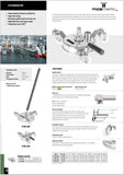 Mosmatic KDXF Toggle Swivel with flange, SC/stainless, EPDM 38.905