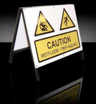 Warning Sign Heavy Duty Double Sided (Trip Hazard/Wet Floor)