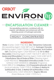 ORBOT Environ HP Encapsulation Cleaner Ingredients List